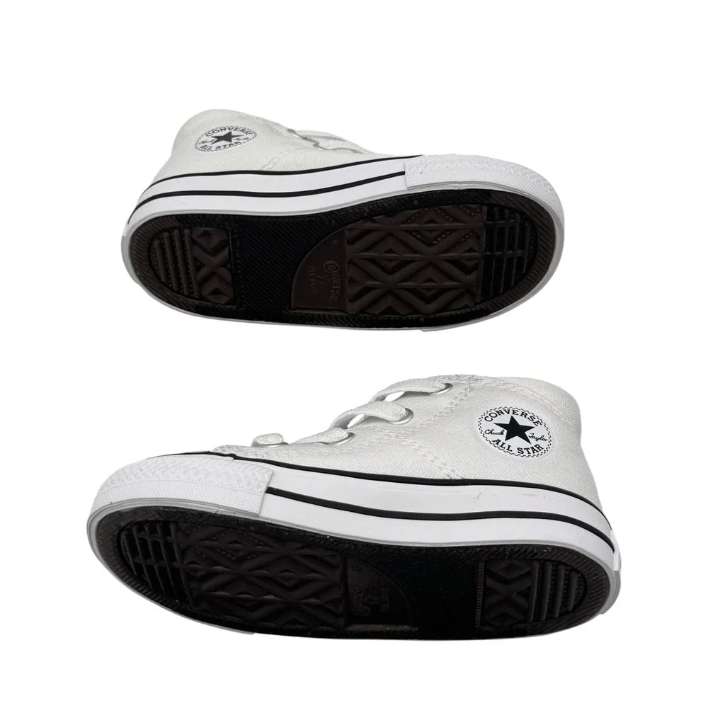 Converse Chuck Taylor All Star Madison White Mid Top Infant Toddler Shoes 6C NIB